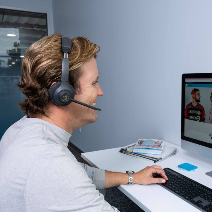 JLab aller travailler casque supra-auriculaire sans fil et filaire écouteurs J4HV1 noir