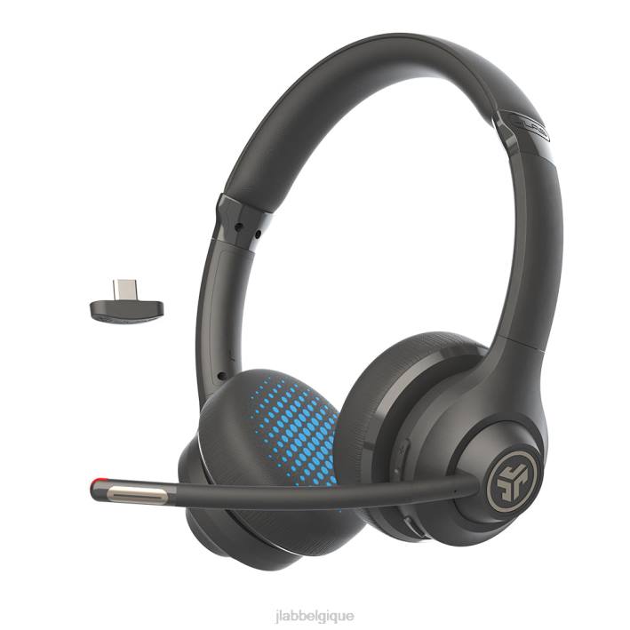 JLab aller travailler casque supra-auriculaire sans fil et filaire écouteurs J4HV1 noir
