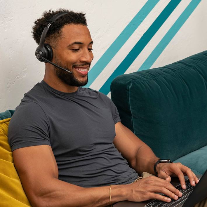 JLab aller travailler casque supra-auriculaire sans fil et filaire écouteurs J4HV7 noir