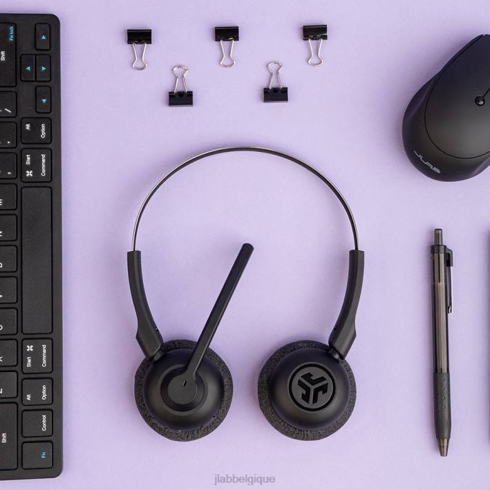 JLab allez travailler, casque supra-auriculaire pop écouteurs J4HV4 noir