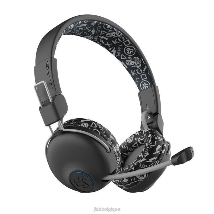 JLab jbuddies play gaming casque sans fil pour enfants écouteurs J4HV39 noir