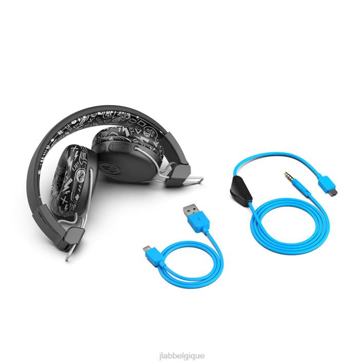 JLab jbuddies play gaming casque sans fil pour enfants écouteurs J4HV39 noir