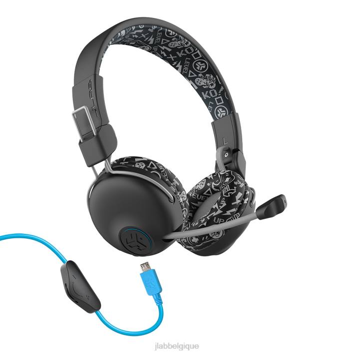 JLab jbuddies play gaming casque sans fil pour enfants écouteurs J4HV39 noir