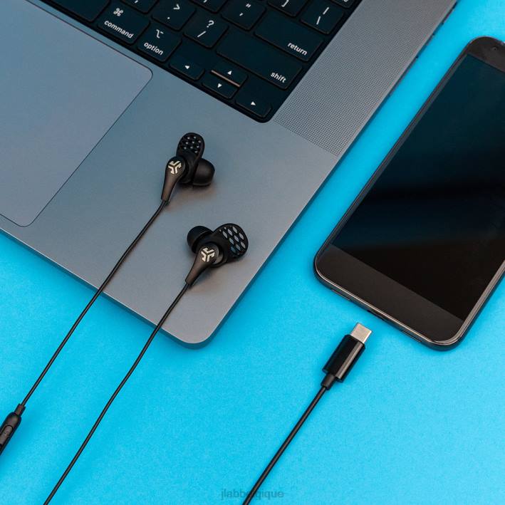 JLab écouteurs filaires usb-c jbuds pro écouteurs J4HV126 noir