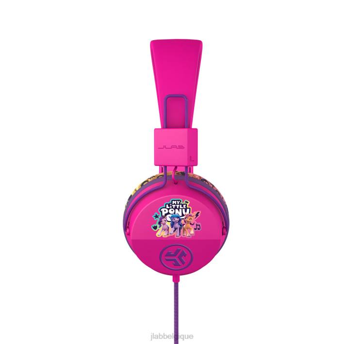 JLab Écouteurs filaires supra-auriculaires pour enfants jbuddies studio en édition limitée écouteurs J4HV29 mon petit Poney