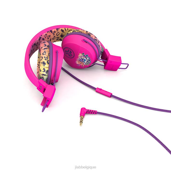 JLab Écouteurs filaires supra-auriculaires pour enfants jbuddies studio en édition limitée écouteurs J4HV29 mon petit Poney