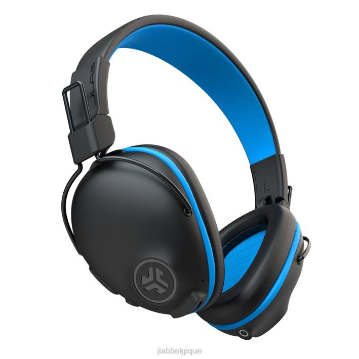 JLab Écouteurs supra-auriculaires sans fil et filaires jbuddies pro pour enfants écouteurs J4HV35 bleu