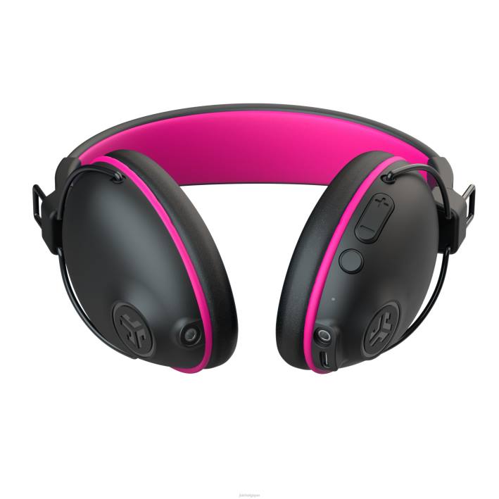 JLab Écouteurs supra-auriculaires sans fil et filaires jbuddies pro pour enfants écouteurs J4HV36 rose