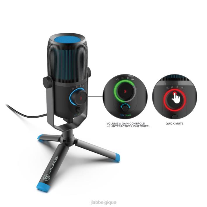 JLab parler avec un microphone USB écouteurs J4HV59 noir