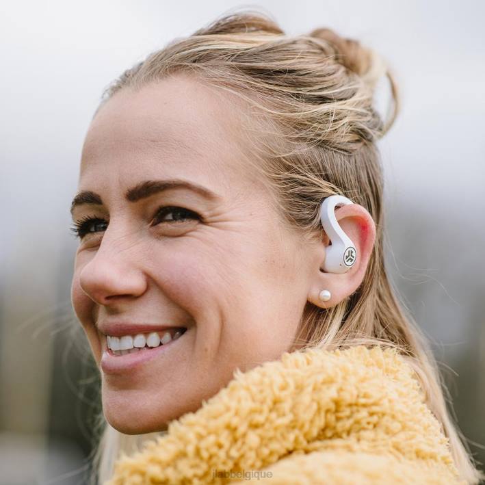 JLab nouveaux jbuds air sport vrai sans fil écouteurs J4HV61 blanc