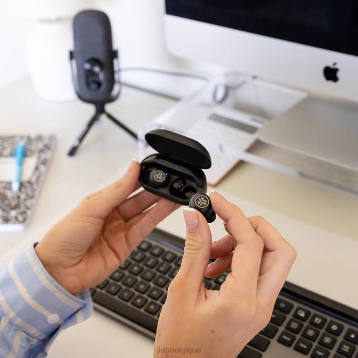 JLab véritables écouteurs sans fil jbuds air pro écouteurs J4HV109 noir